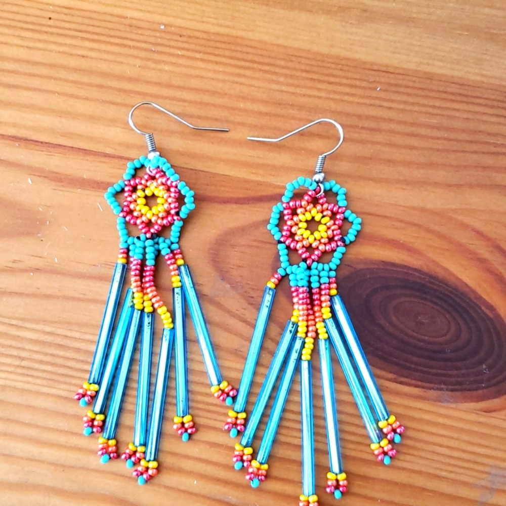 Native American beaded earrings